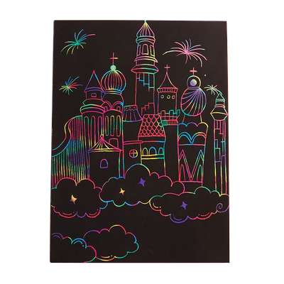 六品堂炫彩幼儿园刮画纸儿童刮画