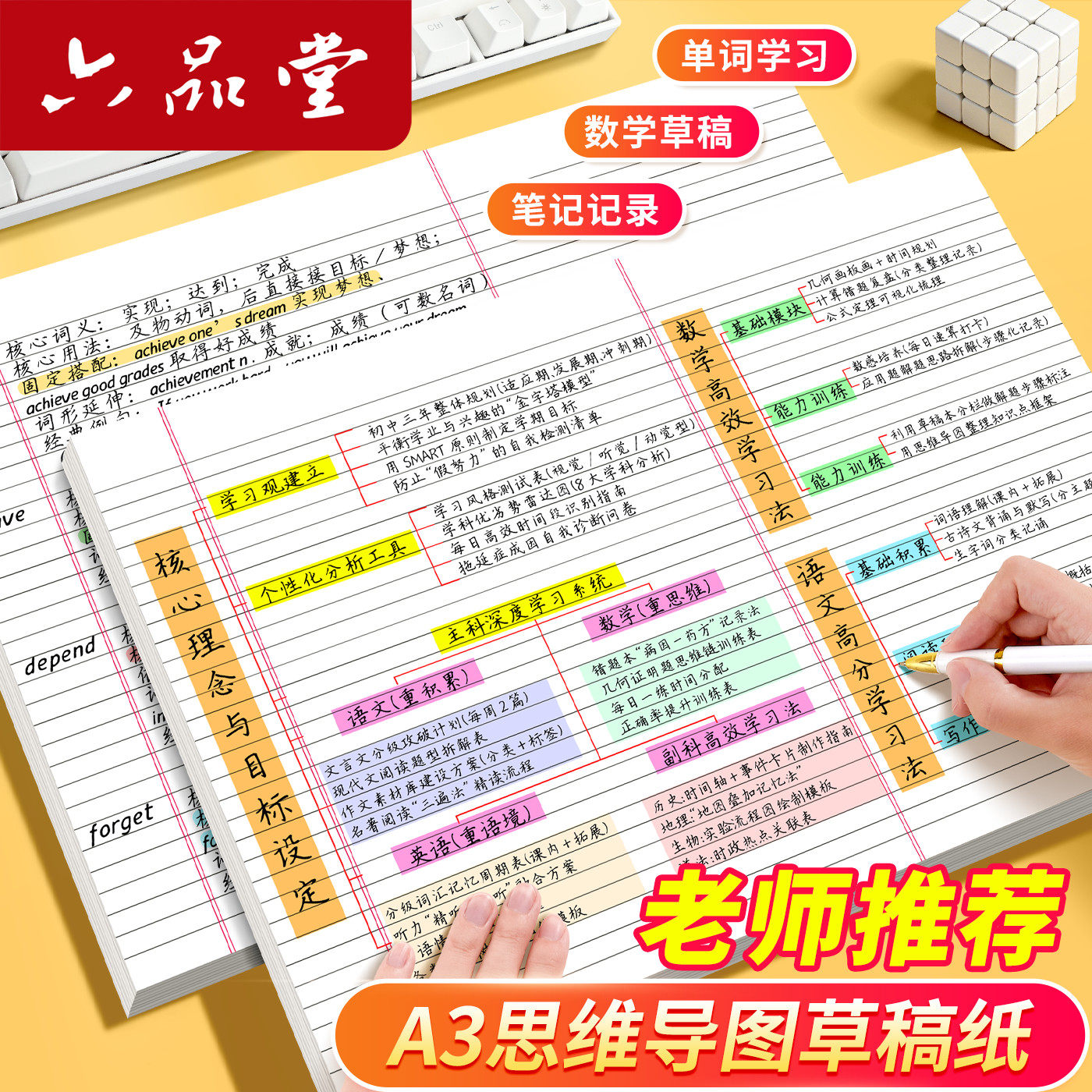 六品堂a3思维导图草稿纸图片