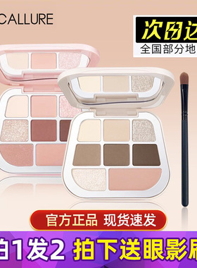 菲鹿儿八色眼影盘大地br02爱真美8色正品粉盘pk01九色focallure