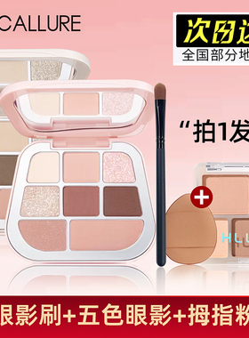 菲鹿儿八色眼影盘大地br02爱真美8色正品粉盘pk01九色focallure