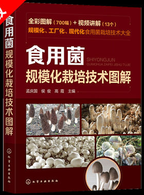【书】正版食用菌规模化栽培技术图解700幅 食用菌工厂化栽培食用菌规模栽培 鸡腿菇球盖菇 食用菌病害防治食用菌规模化农业书籍
