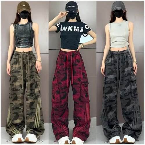 迷彩工装裤女酷飒风2025新款