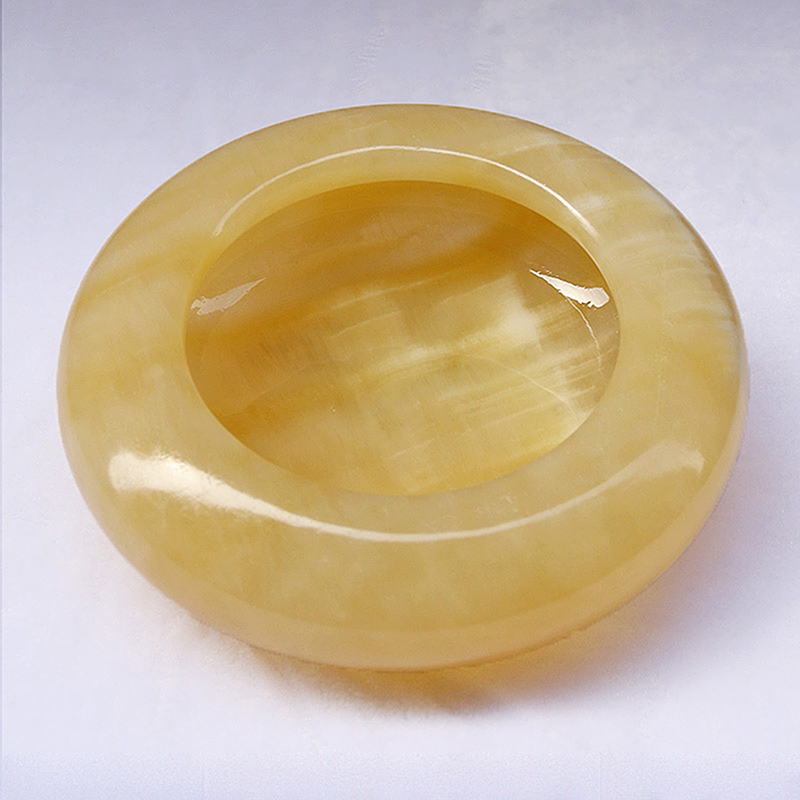 天然玉石北欧个性烟灰缸创意家用潮流多功能石头时尚抖音客厅茶几