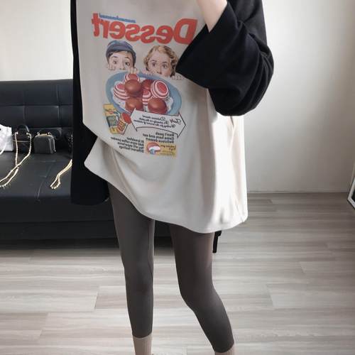 【大萌家】秋冬bi备 绝绝好配！ 300克磨毛加厚叠穿插肩袖长袖T恤