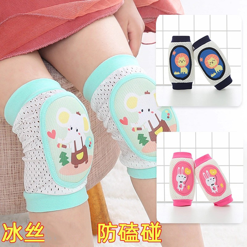 婴儿宝宝学步爬行防摔护膝护肘夏季薄款护腿小孩幼儿童膝盖套护垫