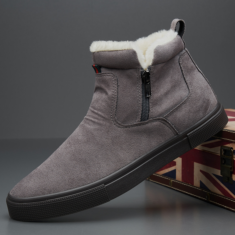 宝达冬季棉鞋高帮保暖鞋加绒加厚