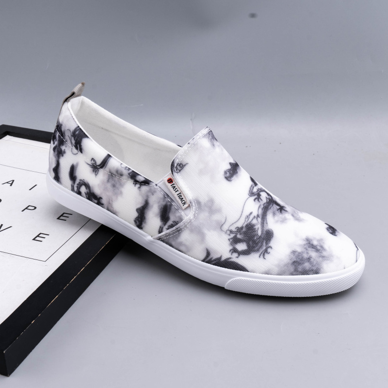 猎友透气布料休闲低帮印花潮男鞋