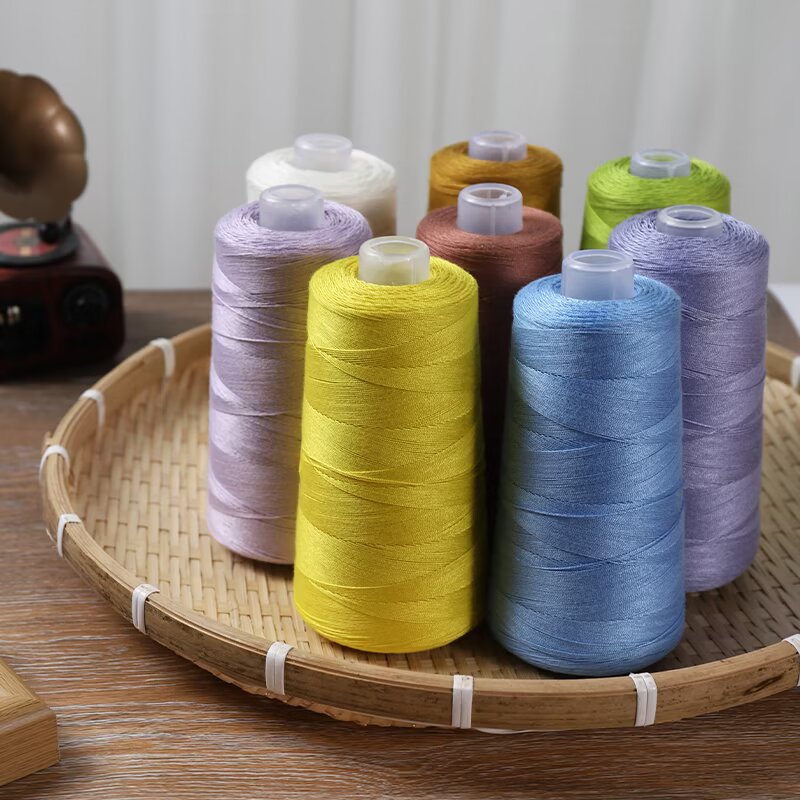 夏季7号蕾丝真丝棉丝光强捻不散股手编短袖儿童宝宝棉线毛线团