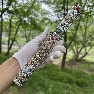 藏式风格短刀小刀影视剧道具藏族剑工艺品送礼短剑收藏摆件未开刃