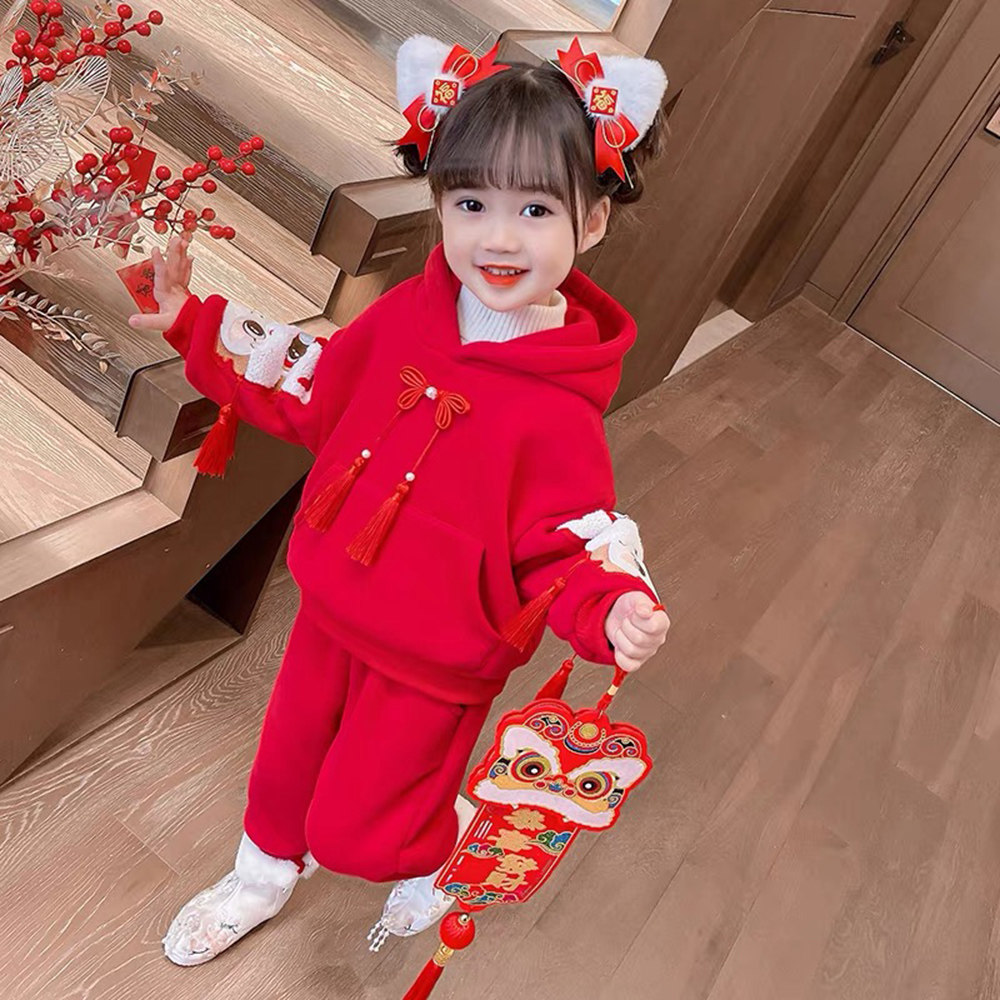 女童加绒套装秋冬款2024新款冬季拜年服24宝宝中国风过年儿童冬装,童装/婴儿装/亲子装,唐装,淘宝优惠券,粉丝福利购,淘宝优惠卷