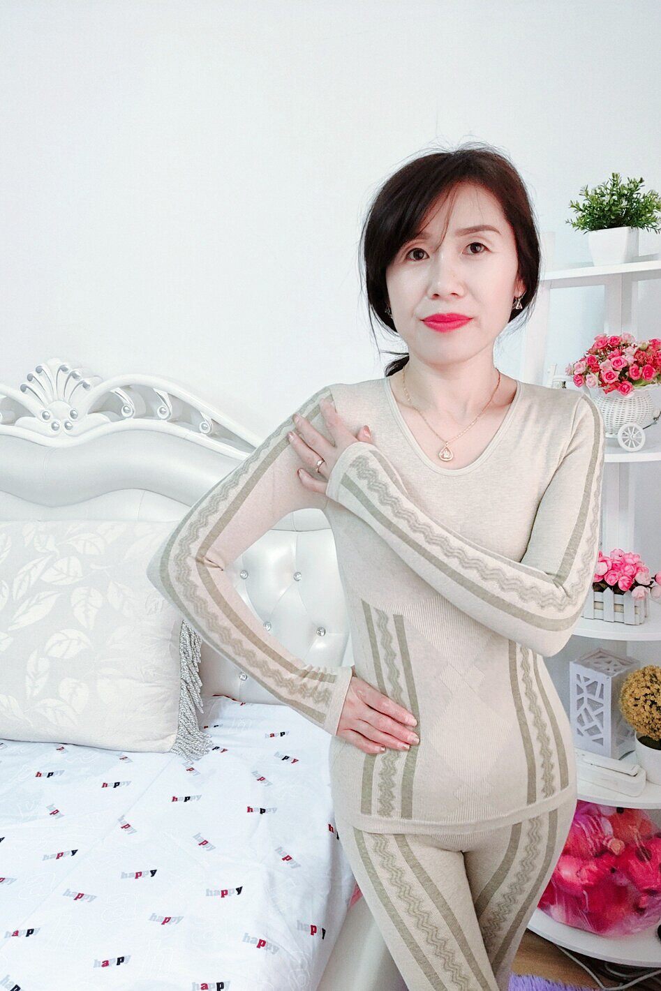 女式中厚打底款塑身怡婷美体内衣