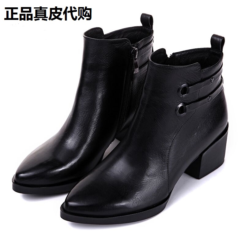 女士短靴切尔西短靴欧美风