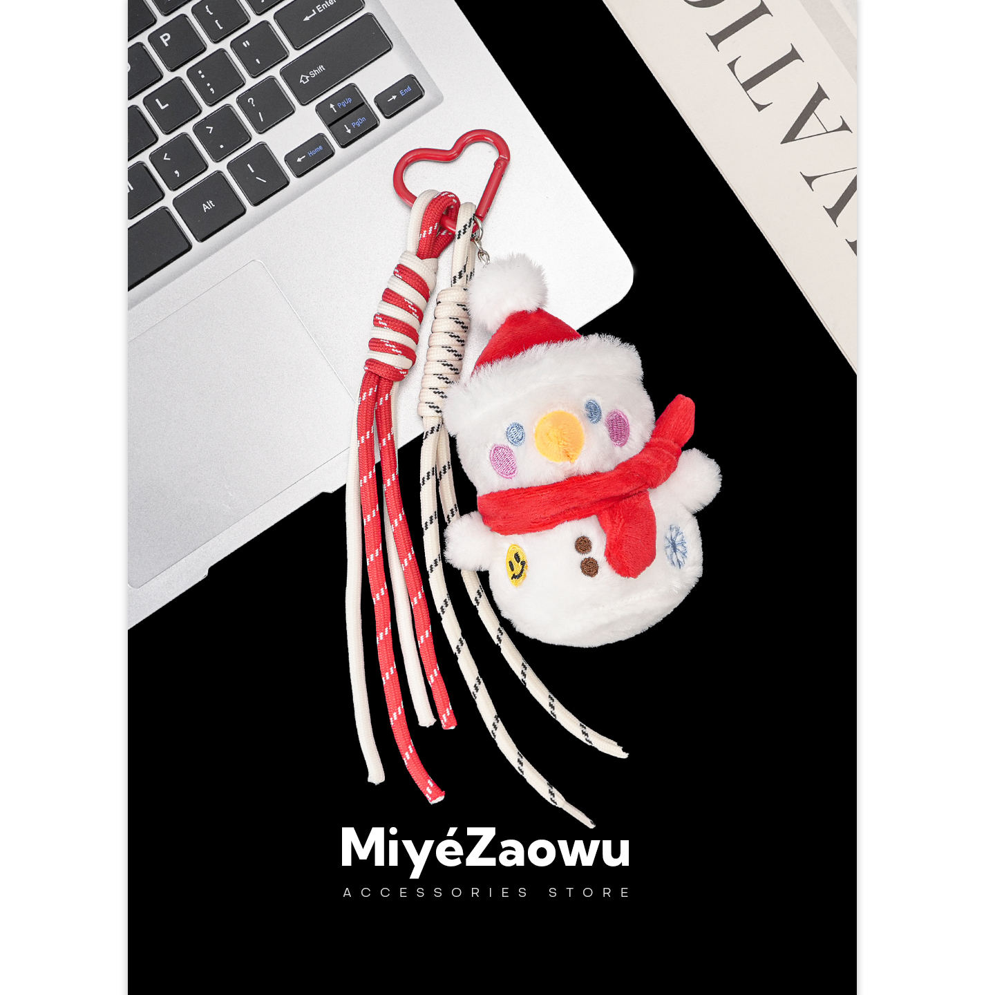 【弥野造物】毛绒小雪人挂件