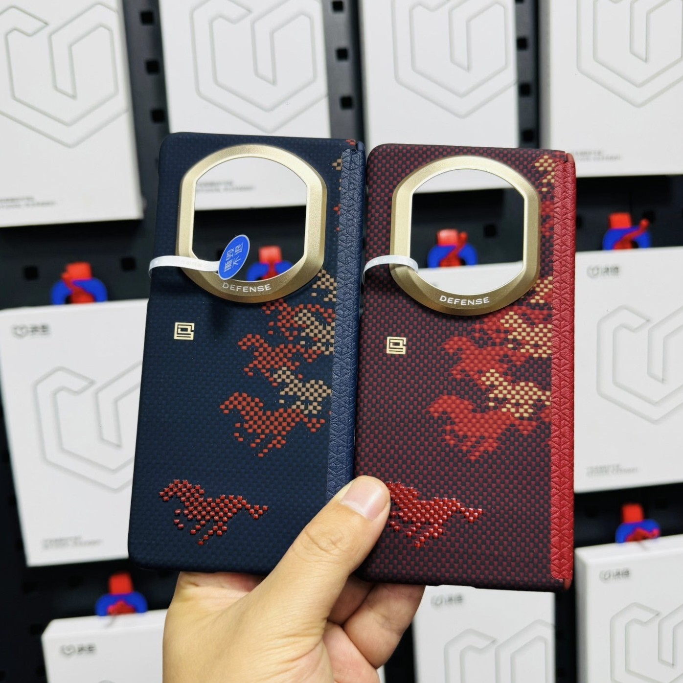 万马奔腾·骏骐骥」决色适用华为matex7凯夫拉手机壳新款华为x