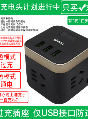 公牛GNV-UU215T尊享版魔方USB防过充插座插线板插排接线板1.5米