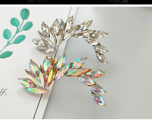 满钻轻奢钻单边耳骨夹耳环简约高级感耳骨夹复古港风小众耳夹耳饰