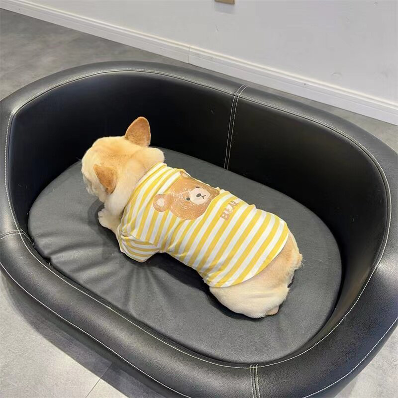 法斗小型犬泰迪巴哥宠物狗狗衣服春秋夏季休闲柯基衣服防掉毛薄款