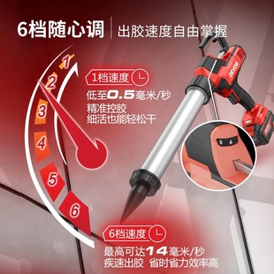 大有充电玻璃胶打胶枪6002电动软硬管专用胶结构胶密封胶调速配件
