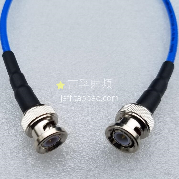 定制HUBER+SUHNER镀银带双屏蔽测试线BNC双公头test连接线0-4GHz