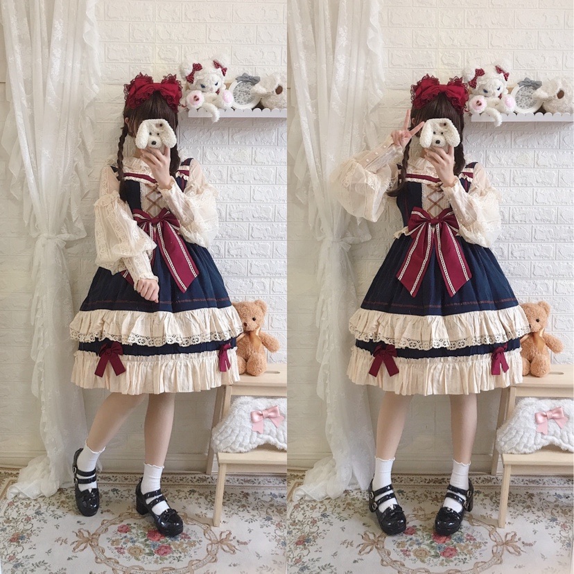 春季少女生洛丽塔白雪姬lolita裙