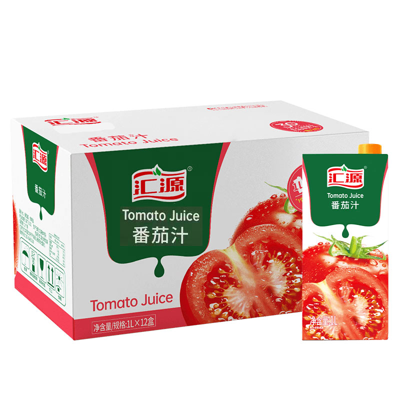 汇源果汁 汇源番茄汁1L大盒装 番茄果汁饮料图片
