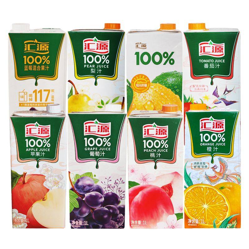 汇源100% 果汁苹果汁葡萄汁桃汁1L*4盒橙汁卡曼橘饮料汇源果汁,咖啡/麦片/冲饮,果味/风味/果汁饮料,淘宝优惠券,粉丝福利购,淘宝优惠卷