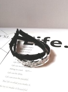 蕾丝头箍无痕粘发贴不勒头