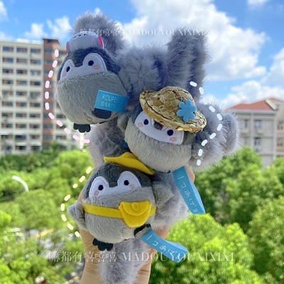 手做正能量企鹅抓夹高品质公仔小