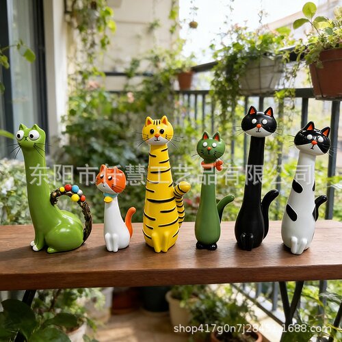 SuMai独立站爆款Handmade quirky cat-shaped vase手工古怪猫花瓶