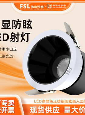 SuMai佛山照明深防眩射灯led嵌入式家用客厅洗墙灯网红小山丘cob