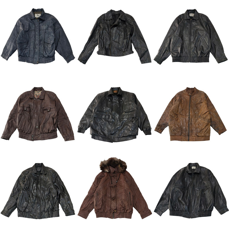 古着vintage皮衣美式复古机车飞行员真皮夹克男外套牛羊皮孤品,男装,夹克,淘宝优惠券,粉丝福利购,淘宝优惠卷