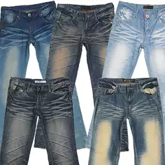 Vintage Export Y2K Millennial Subculture Y2K Punk Straight Low-Rise Flared Denim Pants with Embroidery