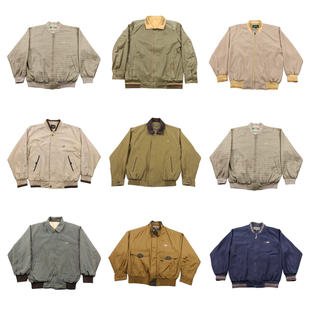 古着vintage孤品美式复古港风棒球服工装阿美咔叽男女夹克外套b