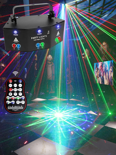 旋转舞台灯光宇盛航旋转镭射蹦迪