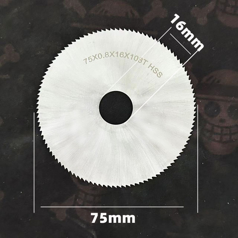 手电钻角磨机木工pvc超薄细齿高速钢微型台锯片3寸75mm16孔切割片