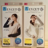 日本NEEDS 子防紫外线冰丝手套加长 护手臂袖 CUT冰爽防晒女夏季