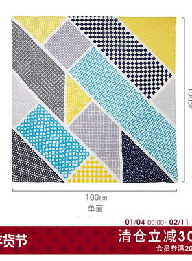 MUSUBI日本进口棉方巾礼物包装和风包袱布风吕敷户外郊游野餐布