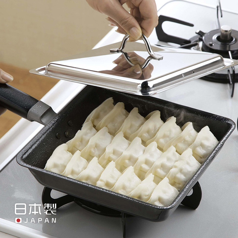 下村企贩日本进口方形煎锅煎饺牛肉饼平底锅煎吐司早餐锅炒菜锅
