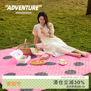 霜山冒险系列野餐垫户外露营野餐布可机洗便携防潮垫郊游野炊地垫