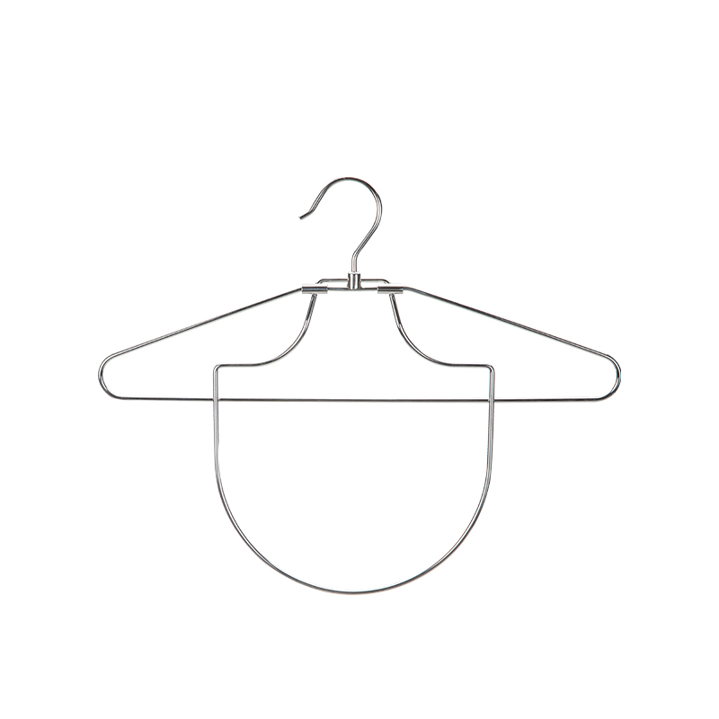 霜山折叠连帽衣架不锈钢无痕衣架