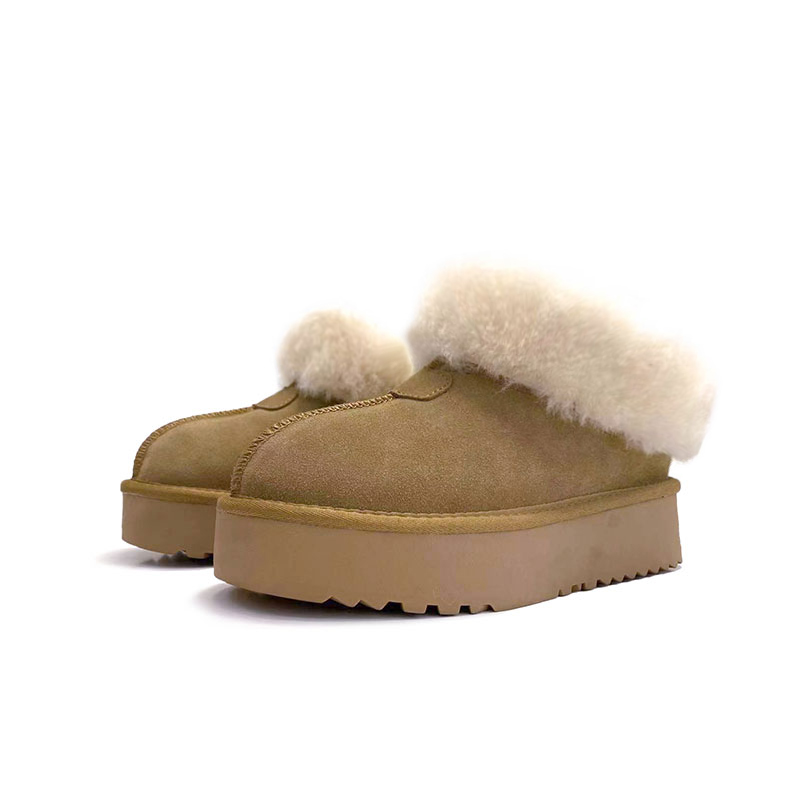 秋冬雪地靴QNZY毛毛筒口冬季