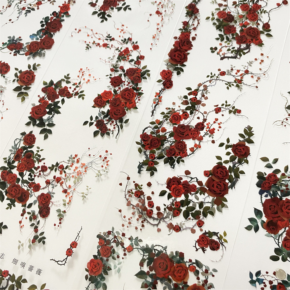 手帐分装胶带g95细嗅蔷薇景物志玫瑰花边古风素材账流麻贴纸咕卡,文具电教/文化用品/商务用品,和纸胶带,淘宝优惠券,粉丝福利购,淘宝优惠卷