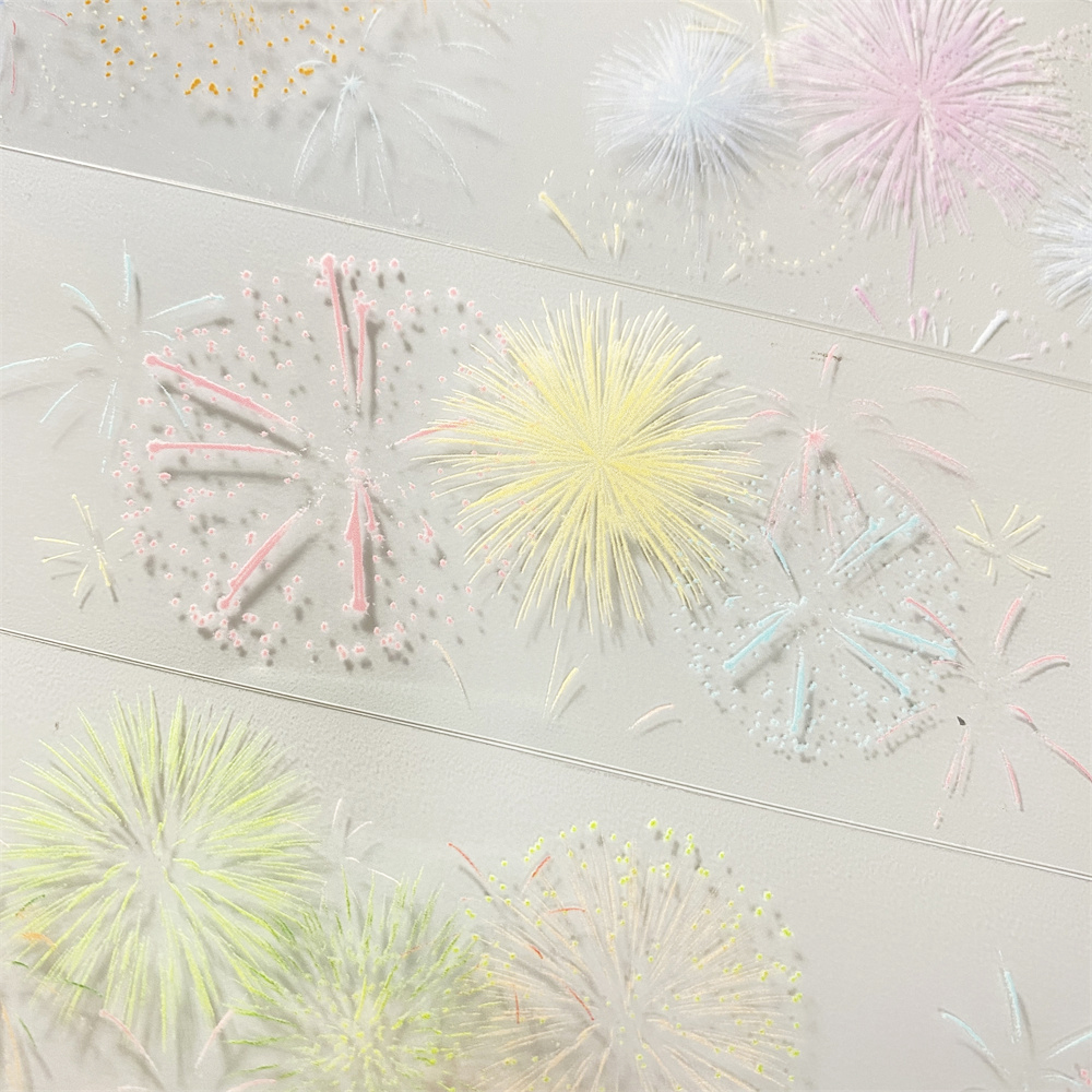 手帐分装胶带g82烟花zero节日新年喜庆PET古风素材账流麻贴纸咕卡