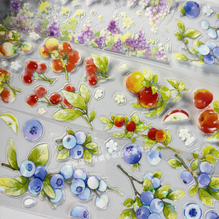 切膜手帐分装胶带 果子多多 风见幸山古风PET素材账手机壳贴纸