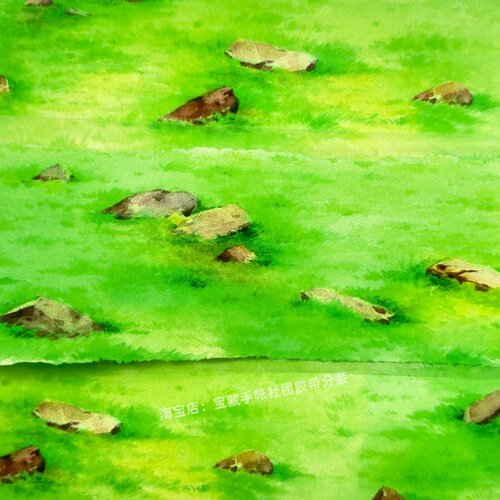 手帐分装胶带浅草栖风BOBO鱼青青草地石古风PET素材账流麻diy贴纸