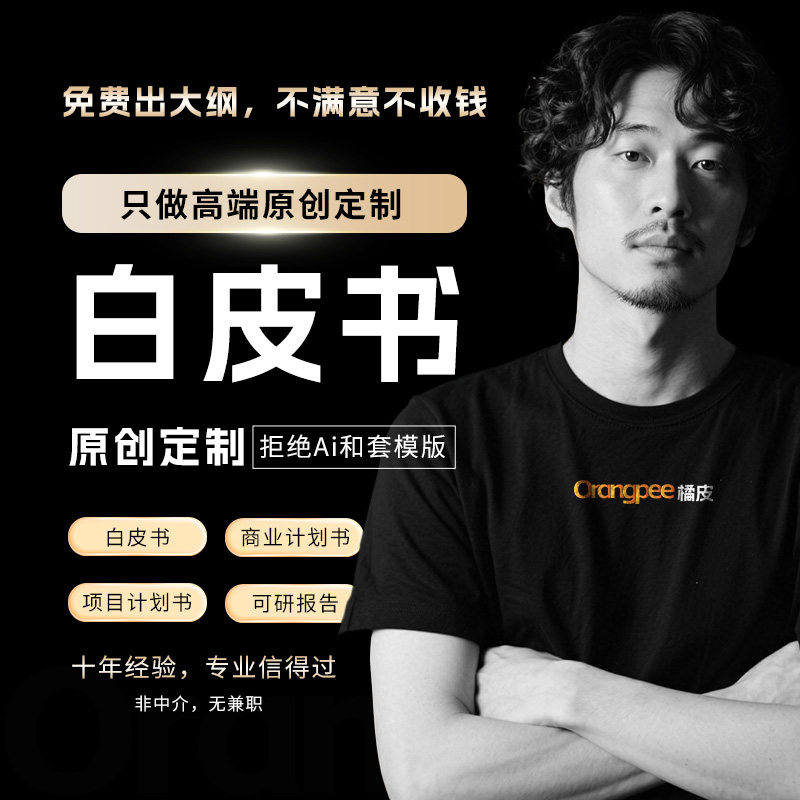 高端白皮书制作原创定制可行性研究行业趋势洞察项目立案方案策划