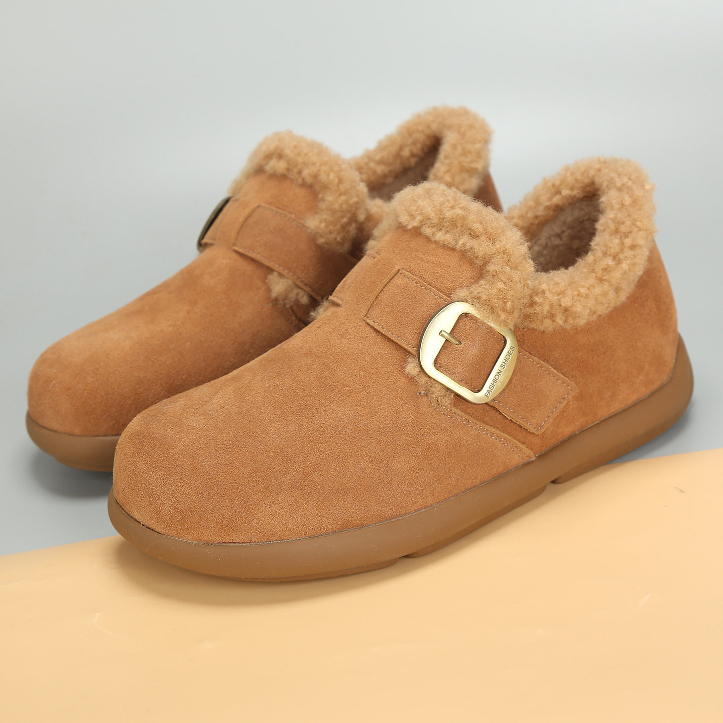 2025冬季新款大码女鞋41到43时尚复古勃肯鞋舒适加绒保暖大号棉鞋,女鞋,棉鞋,淘宝优惠券,粉丝福利购,淘宝优惠卷