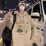 CM089AP60秋冬纯棉重磅连帽卫衣宽松潮牌套头帽衫ins高街外套，男装卫衣，星座304A-1