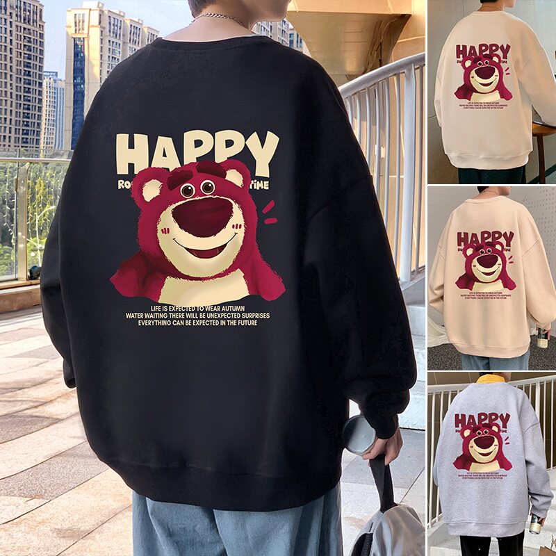 W550加绒P45新品圆领卫衣套头打底休闲宽松外套图片