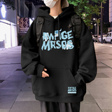 M028P60加绒65新品连帽卫衣高街帽衫宽松春装外套休闲潮牌衣服，男装卫衣，星座304A-1